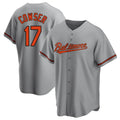B.Orioles #17 Colton Cowser Player Gray Replica Road Game Baseball Jerseys