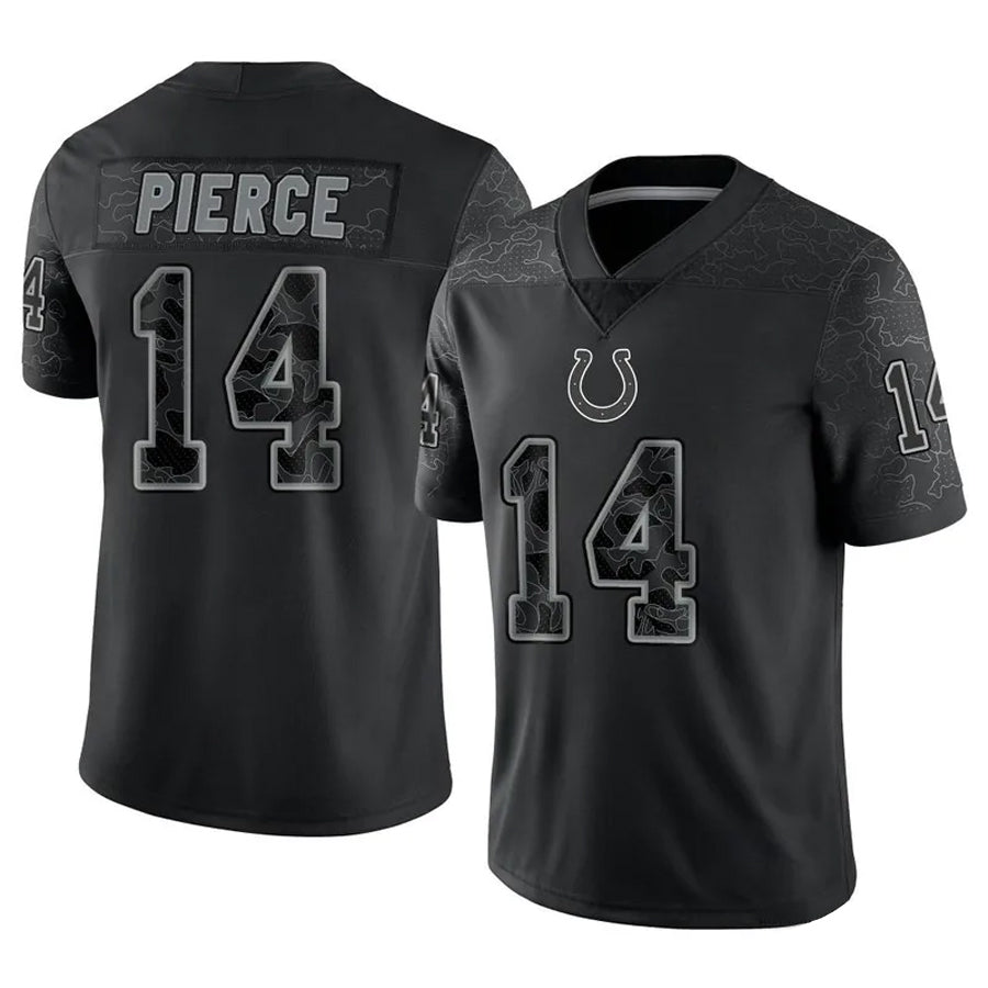 IN.Colts #14 Alec Pierce Player RFLCTV Limited Black Football Jerseys