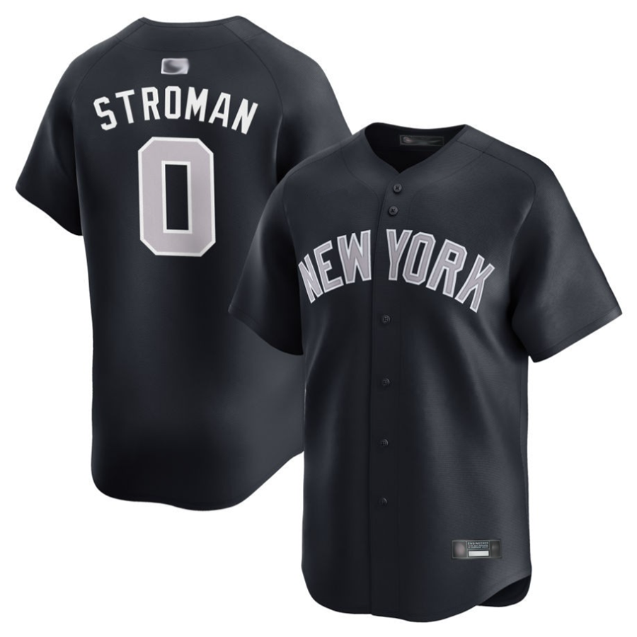 NY.Yankees #0 Marcus Stroman Player Black Home Limited Baseball Jerseys