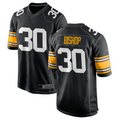 P.Steelers #30 Jaylen Warren Player Black Game Football Jerseys