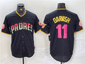 S.Diego Padres #11 Yu Darvish Player Black Cool Base Stitched Baseball Jerseys